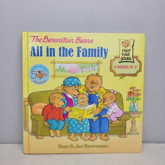 The Berenstain Bears: All in the Family Hardcover Book 6 Wholesome Stories - Picture 1 of 11